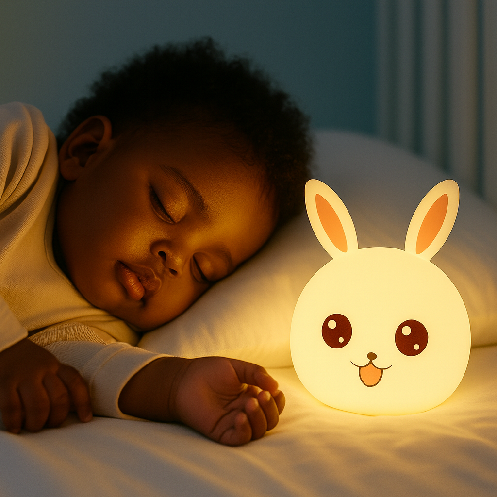 Smiling Bunny  - Cute Silicone Night Lamp