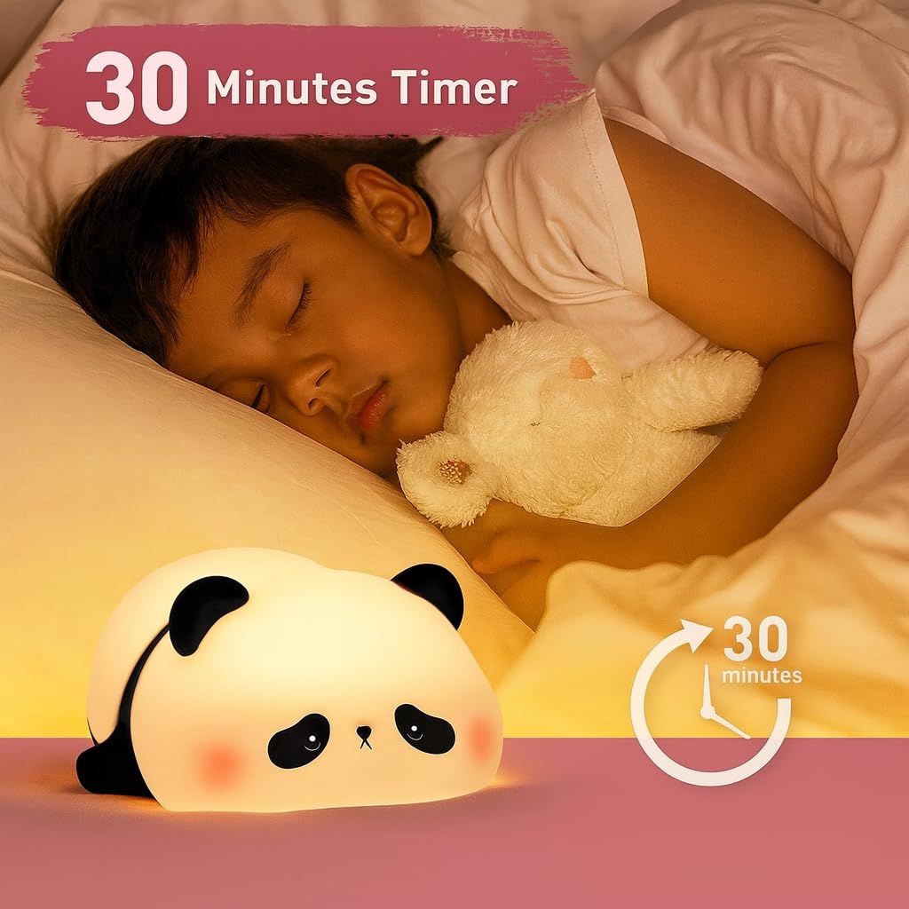 Sleeping Panda - Cute Silicone Night Lamp