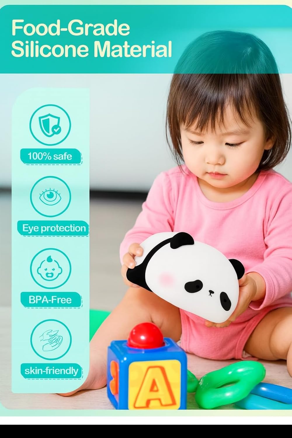 Sleeping Panda - Cute Silicone Night Lamp